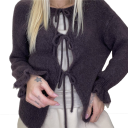 cardigan con fiocchi sul davanti doll